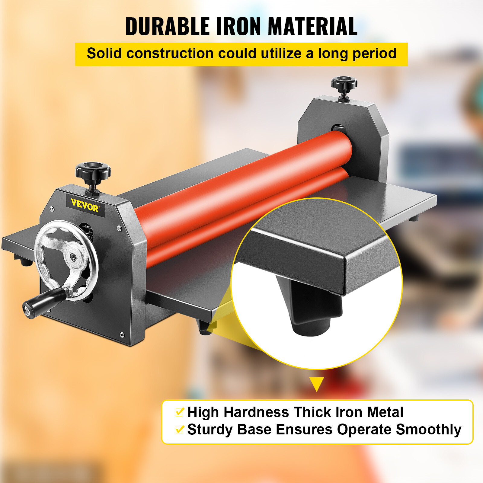 VEVOR 29.5" 750mm Manual Laminator Cold Roll Laminating Machine Vinyl Photo Film