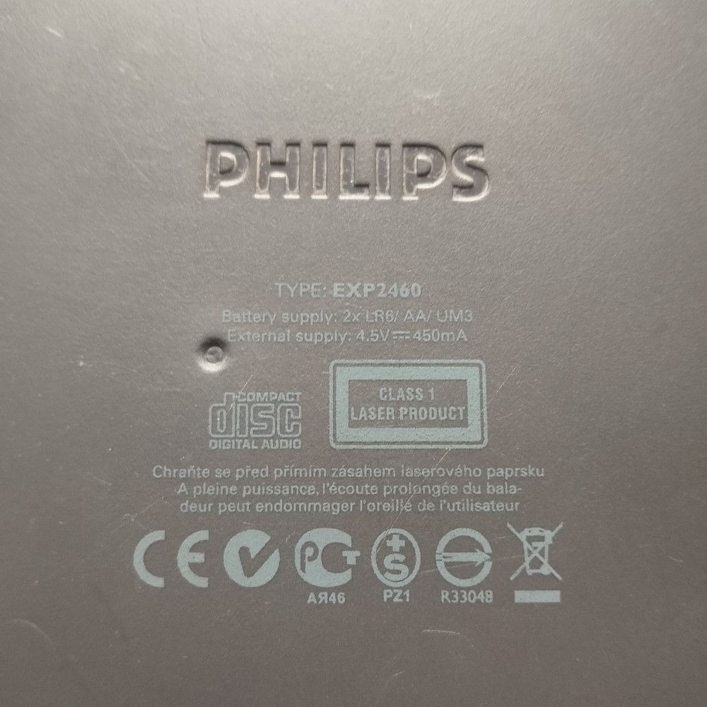 Philips EXP2460 Personal CD/MP3 Player with 100-Second Skip Protection Used