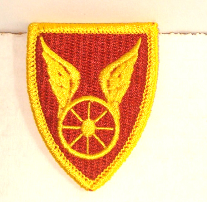 ARMY  124TH TRANSPORTATION  PATCH embroidered  iron on   patch  2&1/2  inch