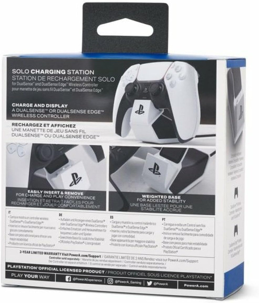 Solo Charging Station for Dualsense Wireless Controllers - White