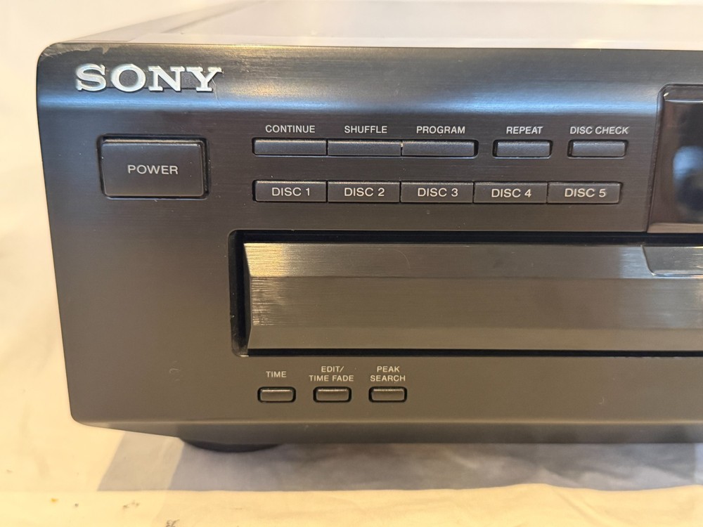 Sony CDP-CE215 5 Disc CD Changer Player - Good - Tested