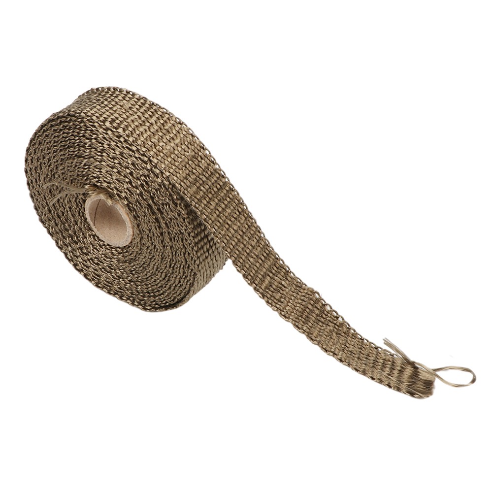 2" x 50FT +10 Ties Kit Motorcycle Universal Exhaust Lava Manifold Heat Wrap Tape