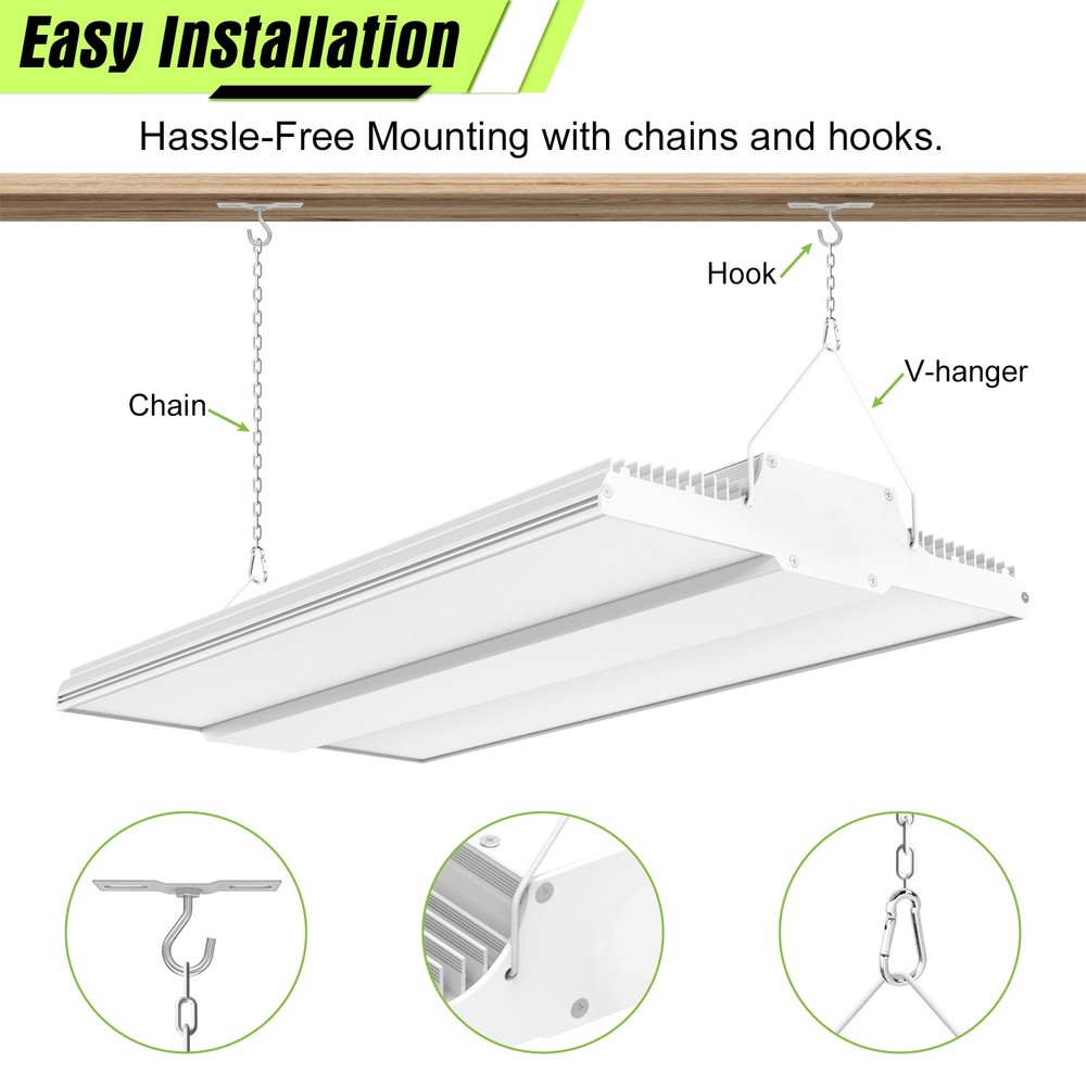 400 Watts LED Linear High Bay Light Warehouse Workshop Lighting 5000K Daylight