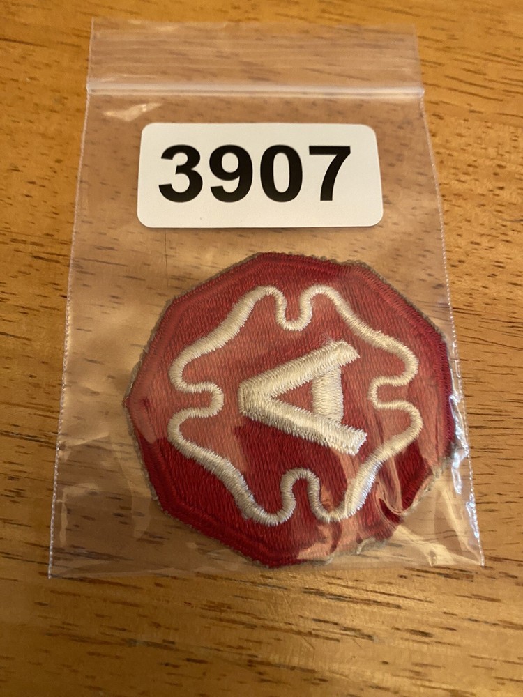 US Army 9th Army White A Patch INV3907