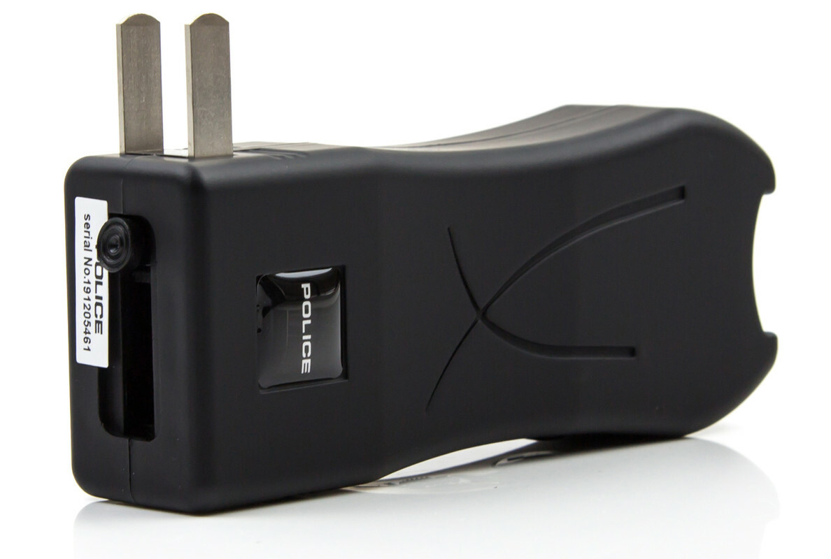 POLICE Stun Gun 398 550 BV Mini Rechargeable LED Flashlight Black