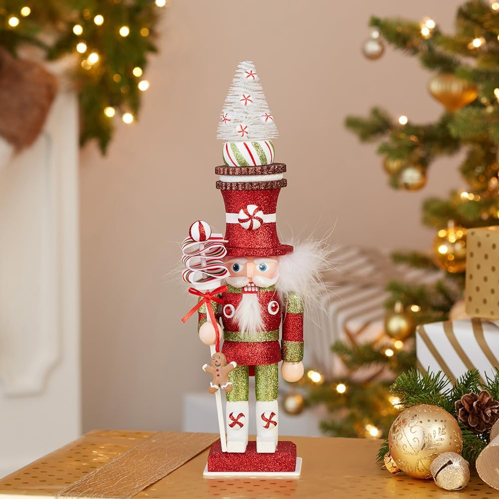 Kurt Adler 13.5-Inch Hollywood Candy Soldier Nutcracker, Multi