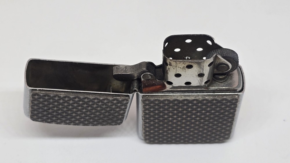 Zippo A D/C(A) Diamond Pyramid Pattern Lighter JDM Japan Model E 04