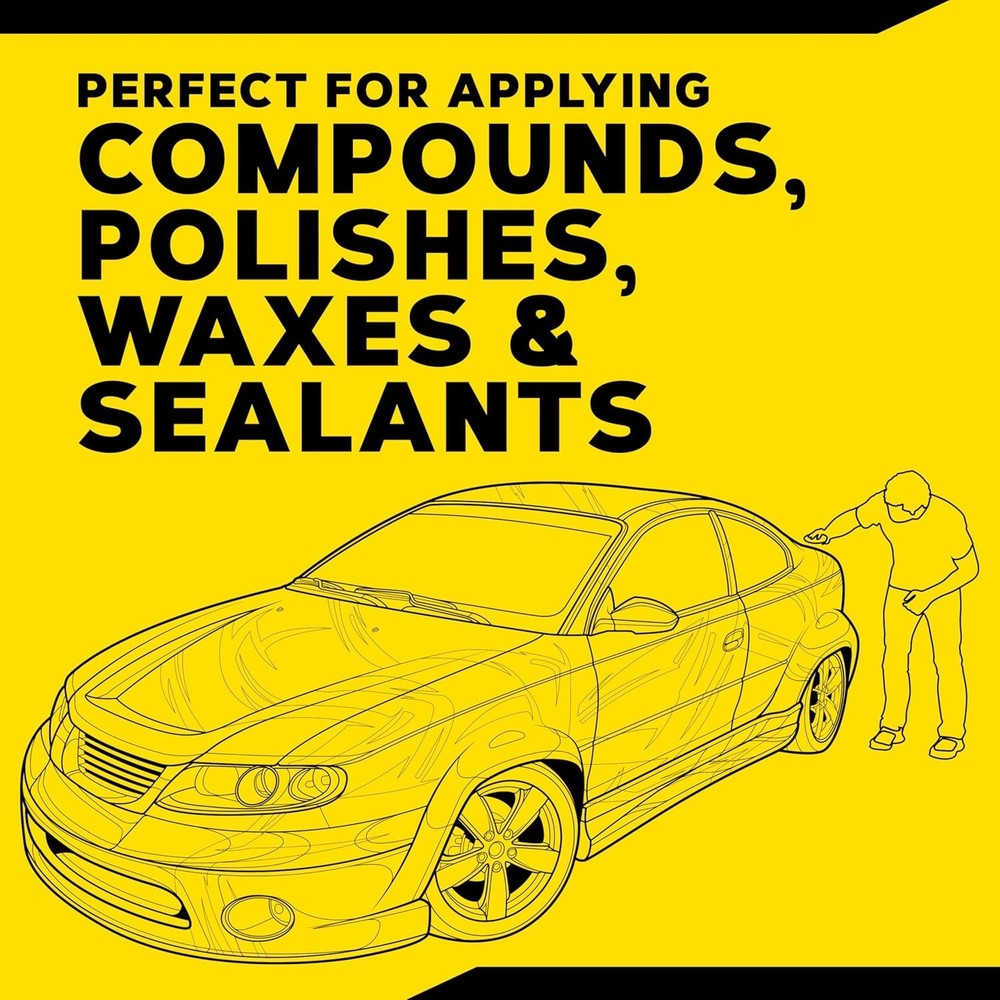 W0004 Supreme Shine 4" Foam Applicator Pads - 4 Pack