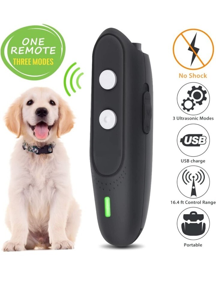 BKVESHI Bark Control Device Dog Behavior Training Tool Control Devices 3 Freq...