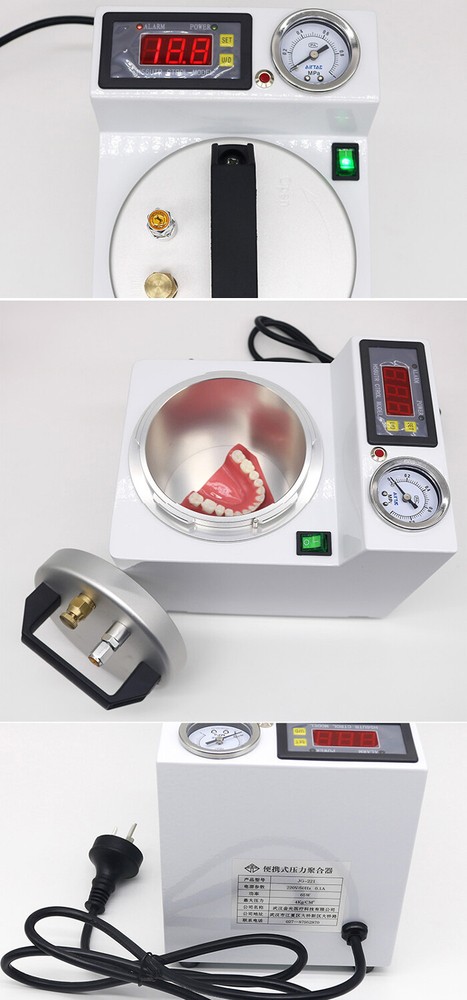 Dental Lab Polymerizer Curing Pressure Pot Polymerizing Machine with Air Pump