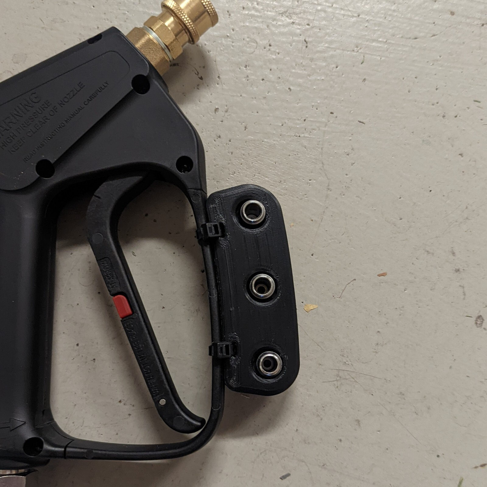 Nozzle Holder for Pressure Washer Short Gun / Wand (Tips Shown Not Included)