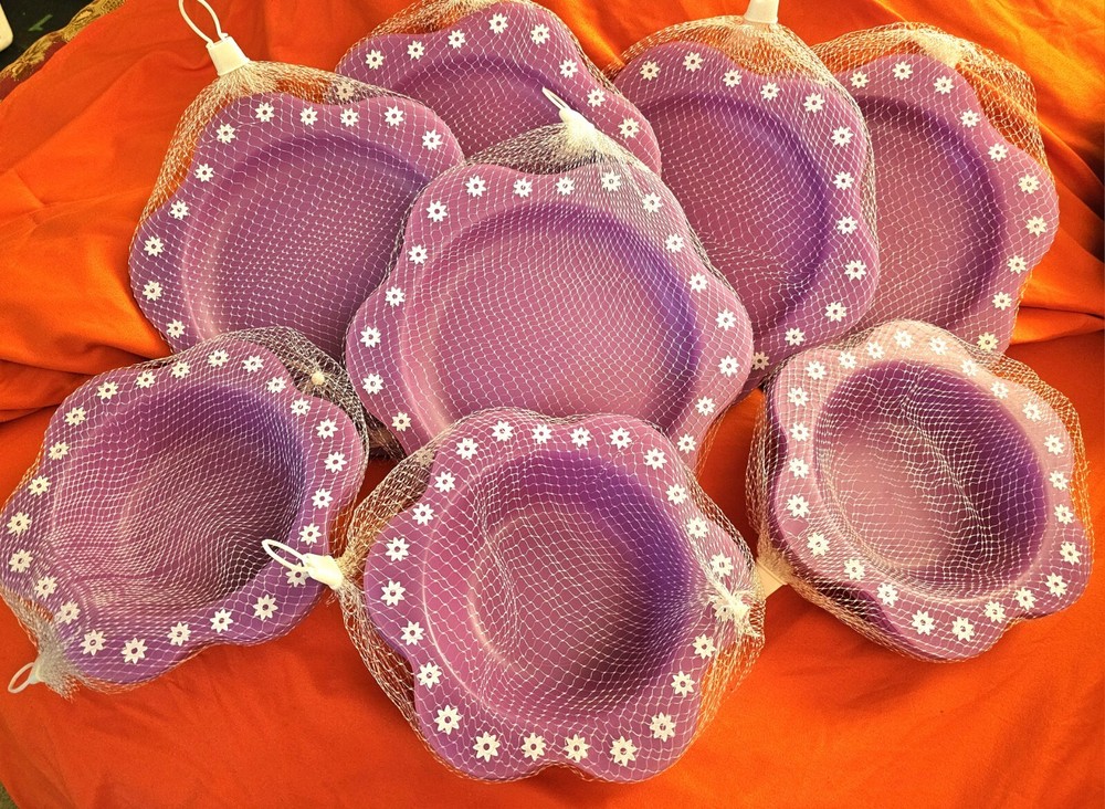 Purple Spring Plastic Outdoor Dishes