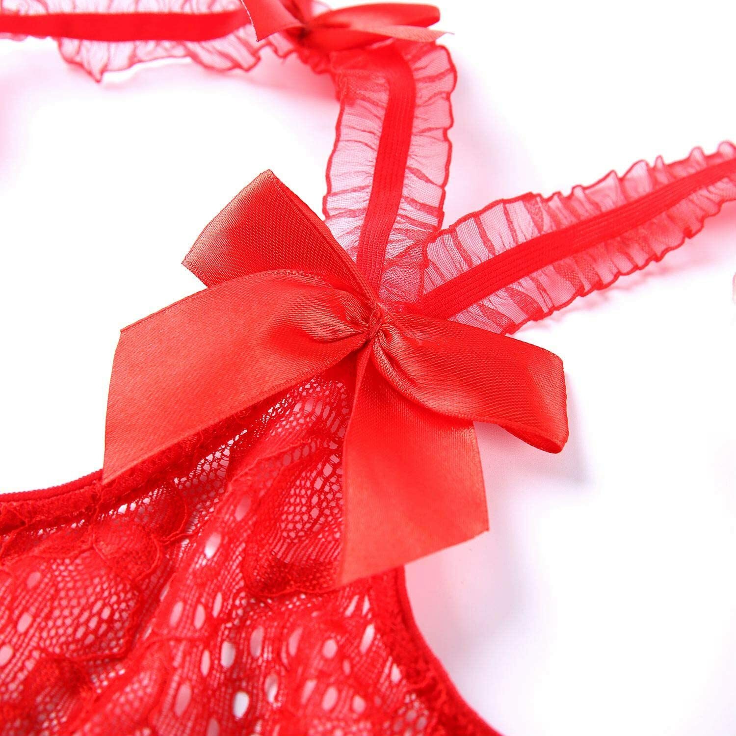 Women's Sexy-Lingerie Babydoll Sleepwear Underwear Lace Dress G-String Nightwear