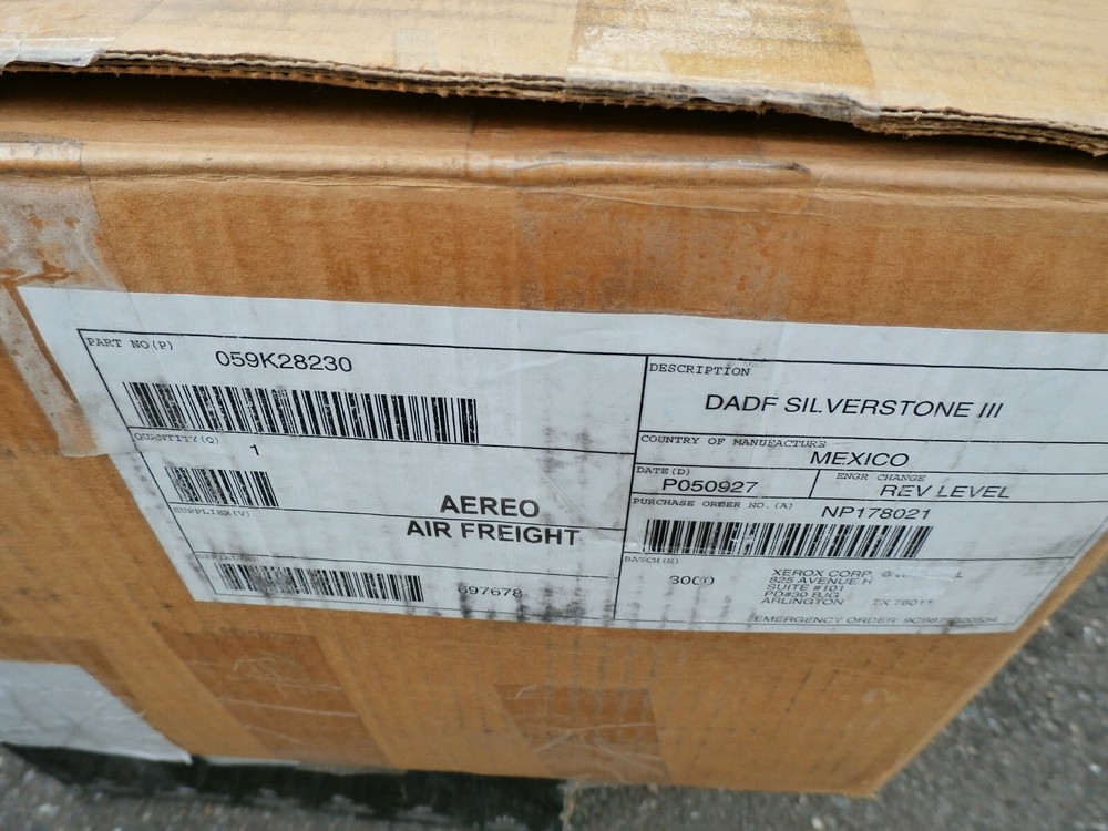 New Xerox (duplexing Auto Document Feeder) DADF Silverstone III Pn.# 059k28230