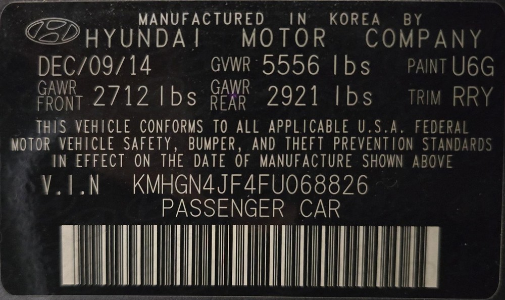 Used Blind Spot Detection System Warning Control Module fits: 2015 Hyundai Genes