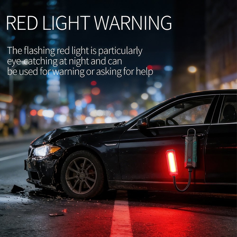 LED Work Light Gooseneck Magnetic Lamp Flexible Flashlight Torch & Hook 5 Modes