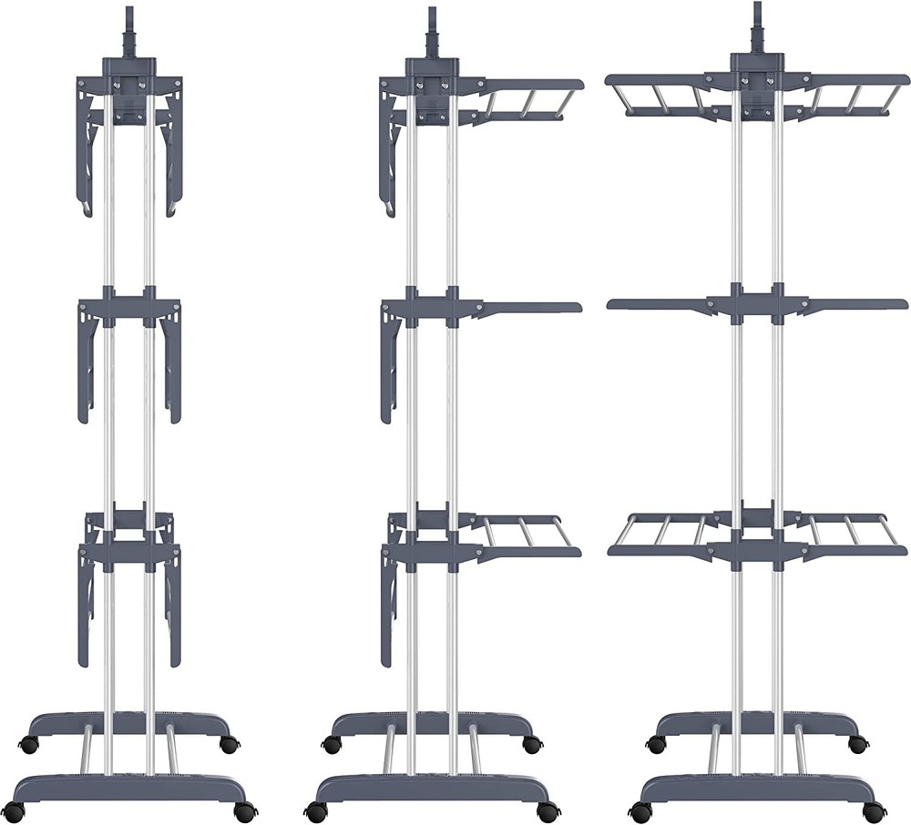 Rolling Clothes Drying Rack Laundry Rack Foldable Tendedero Para Secar La Ropa