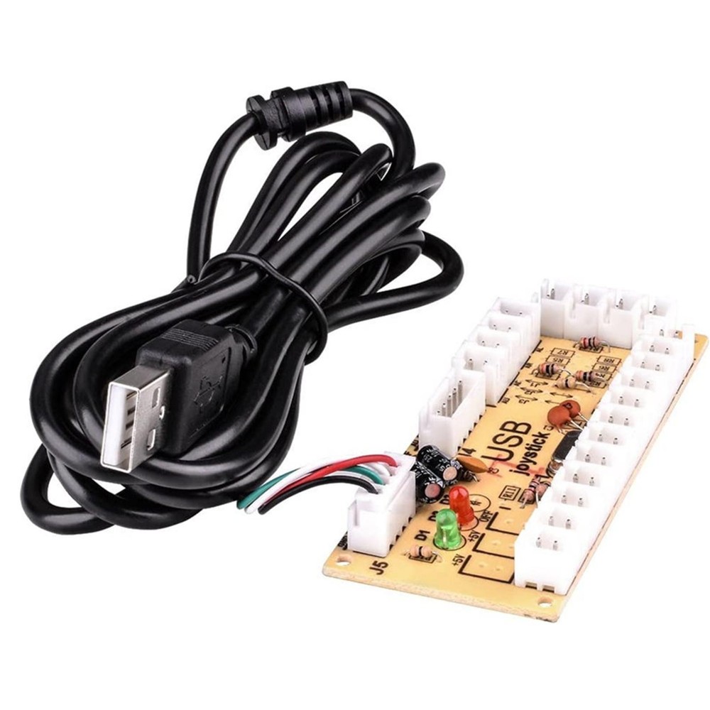 Quimat Zero Delay Arcade USB Encoder Board to Joystick for Mame Jamma Other PC D