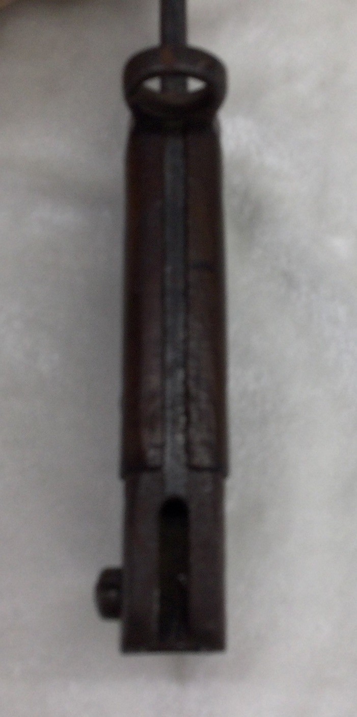 Original WWI Bayonet U.S. Model 1907 12/18 With Leather Scabbard Sheath