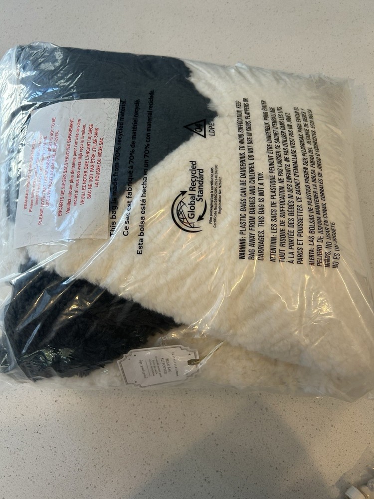 Pottery Barn Soccer Ball Bean Bag Chair Slipcover Only Large NWT