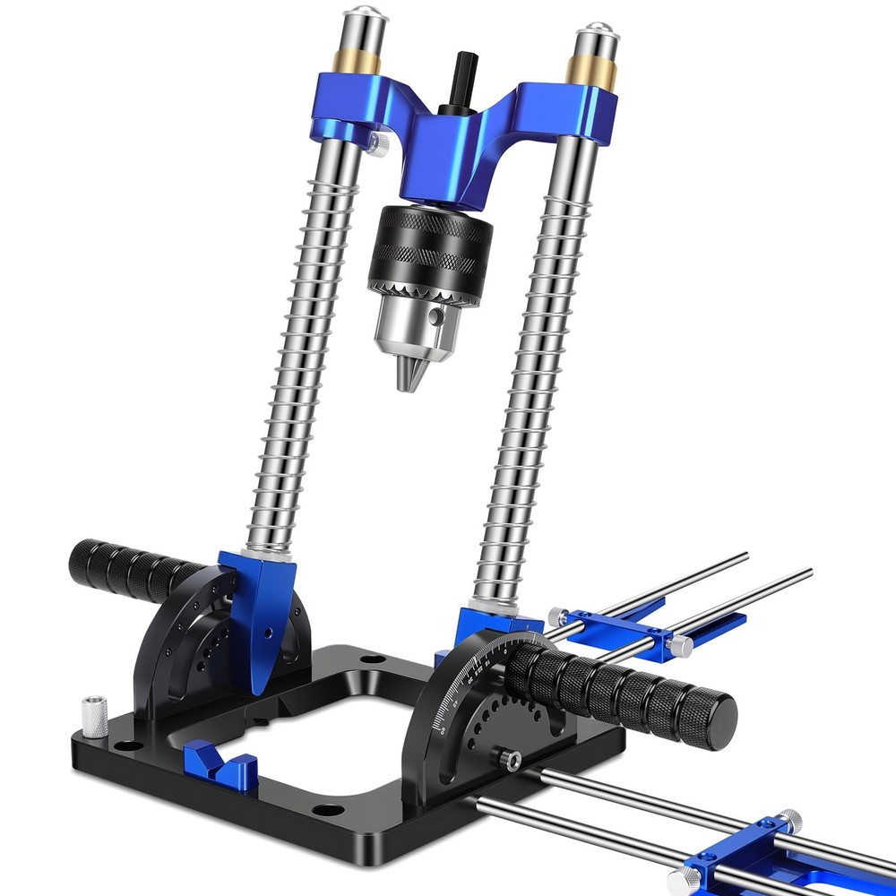 Upgraded Portable Drill Guide, Adjustable 0°to 60°Multi Angle Drill Guide for...