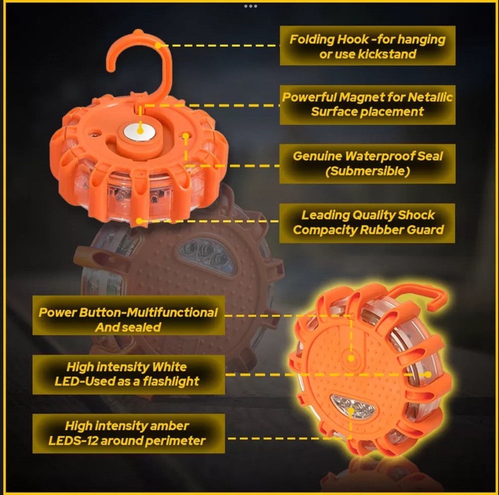STP EMERGENCY DISC LED FLARE