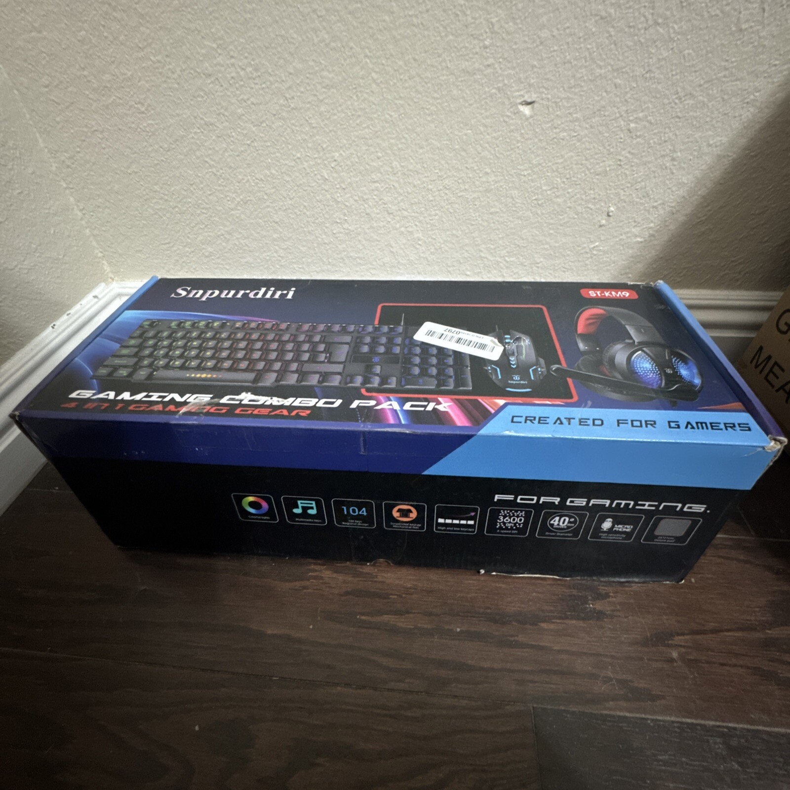 Snpurdiri Wired Gaming Combo Keyboard & Mouse, Headphones, Mouse pad for PC