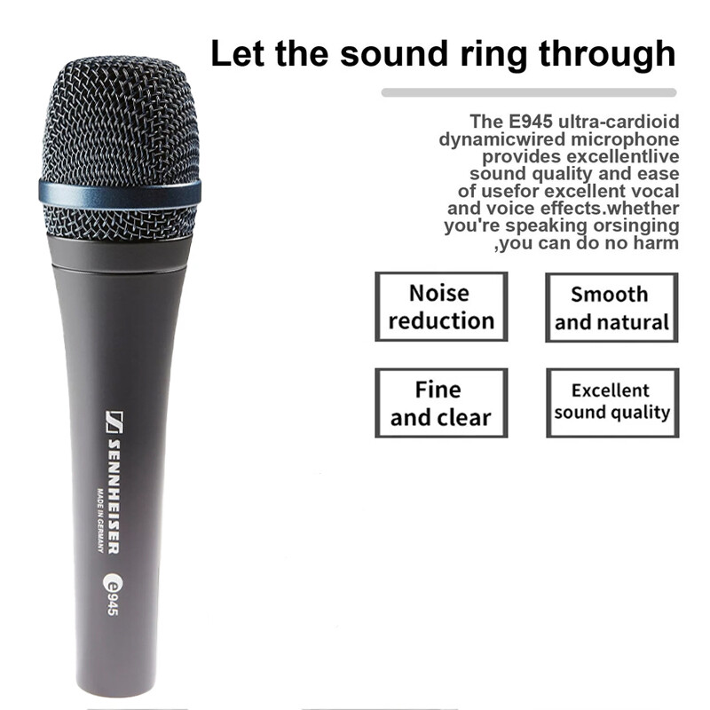 New Sennheiser Professional E 945 Dynamic Super-Cardioid Vocal Microphone Wired