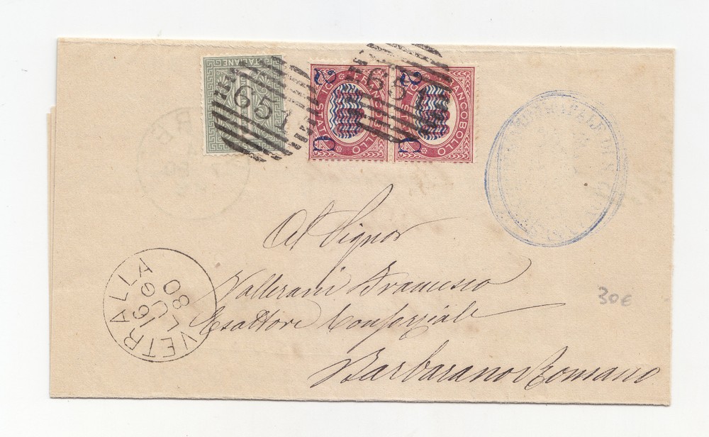 AA528-UMBERTO 1° -1 Cent + 2 Cent From Vetralla