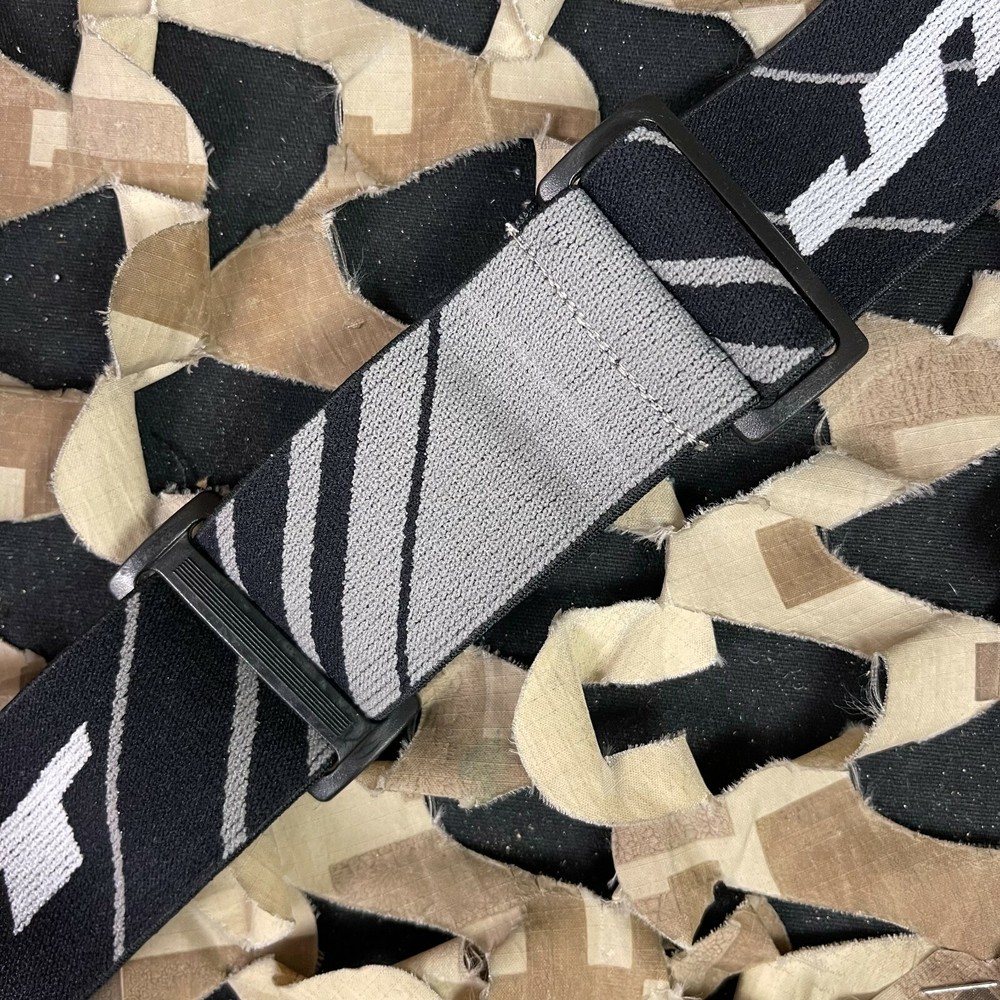 NEW JT ProFlex X/ProFlex Authentic Woven Goggle Strap - Lines Black/Grey