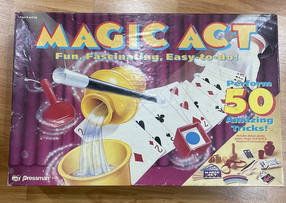 Pressman Magic Act Set #810 Complete Vintage Rare 1994