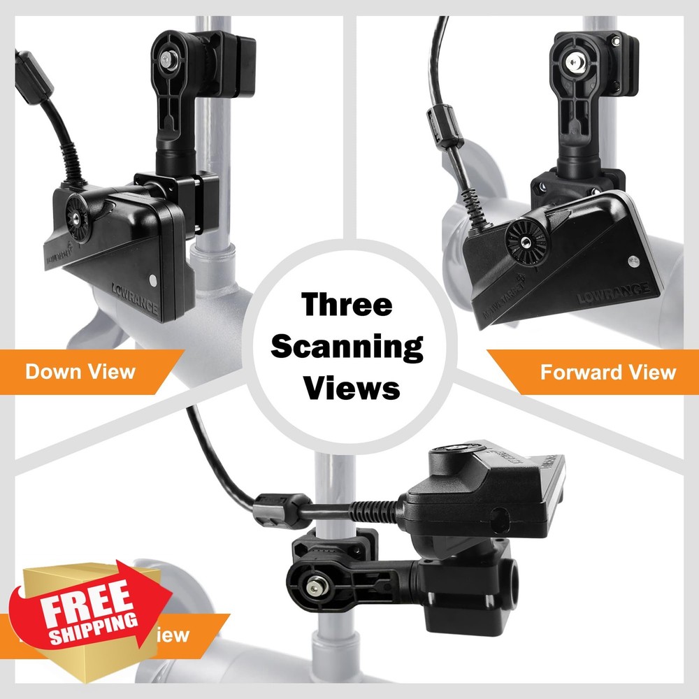 WINDFRD 0 Deg Transducer Pole Mount for Lowrance ActiveTarget 2 AT2 Sonar