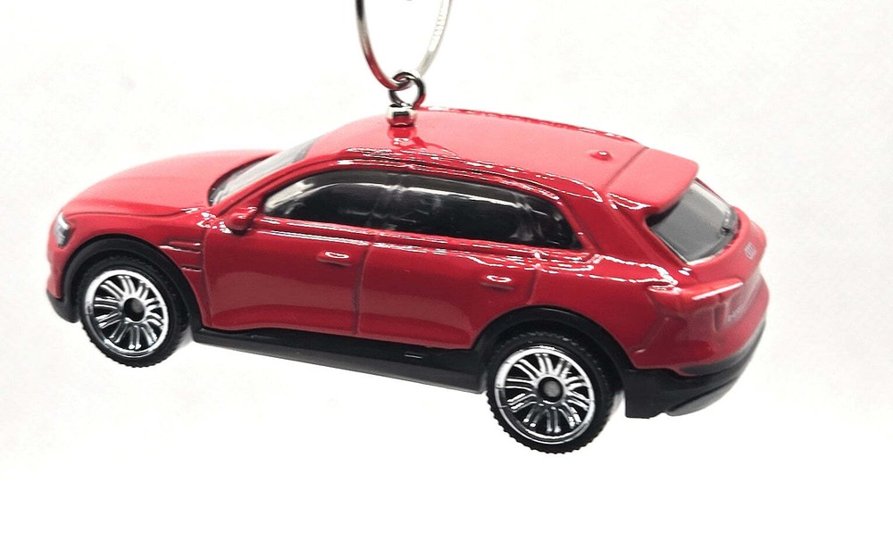Audi E-Tron Red Christmas Ornament
