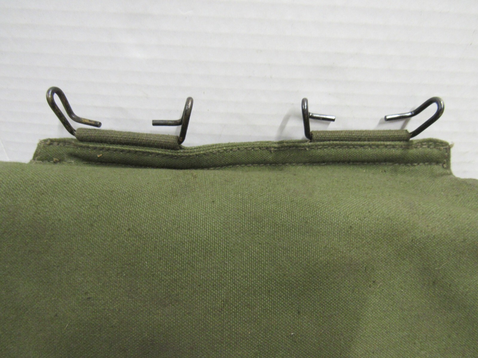 Dutch Military Web Gear Canvas Butt Pack Old Style Belt Hooks Hanger Netherlands