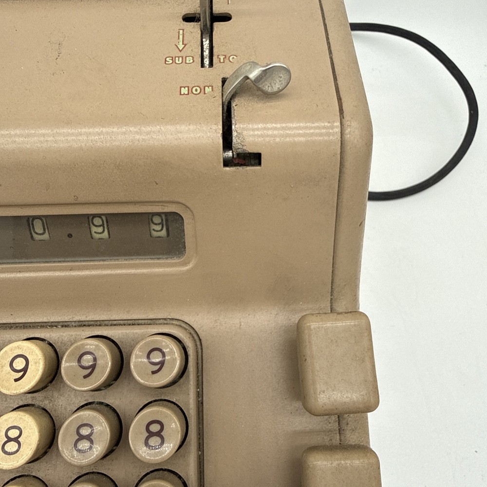 Vintage NCR Adding Machine Untested For Parts Only