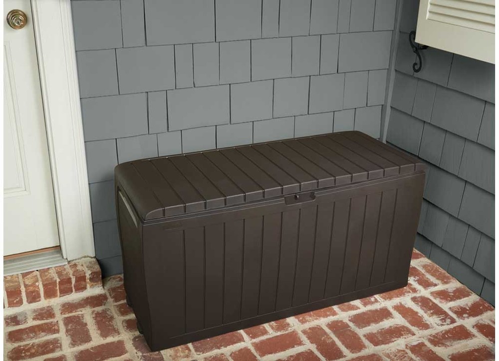 Keter 230623 Marvel 71 Gallon Deck Box - Brown