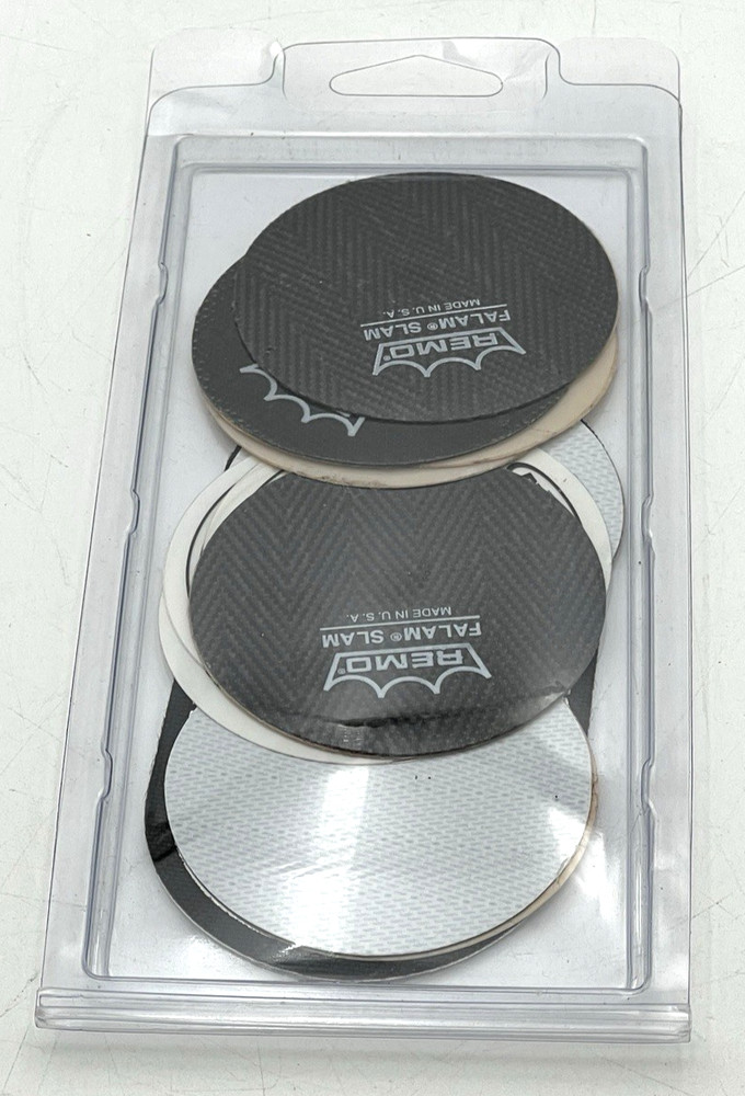 (10) REMO & EVANS FALAM SLAM & IMPACT PATCH 2.5" & DOUBLE DRUM PATCH