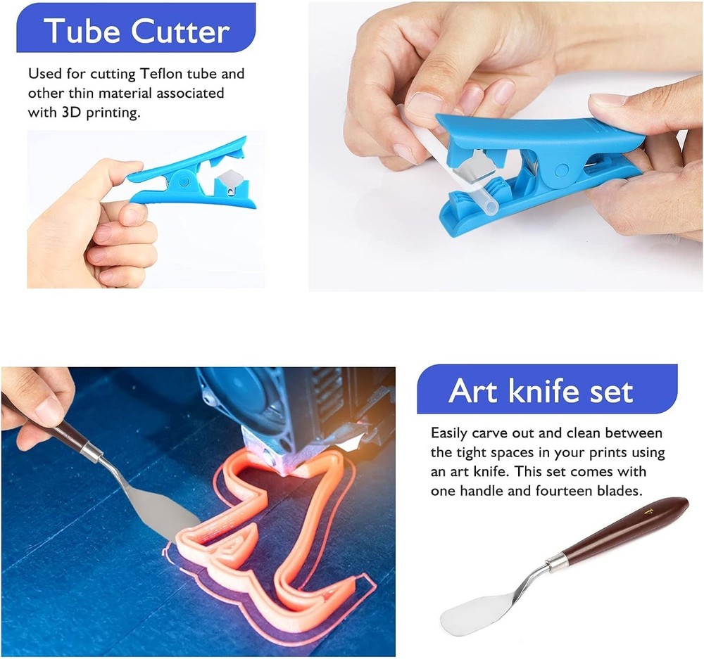 Versatile 45-Piece 3D Printing Toolkit for Enhanced Workflow & Precision