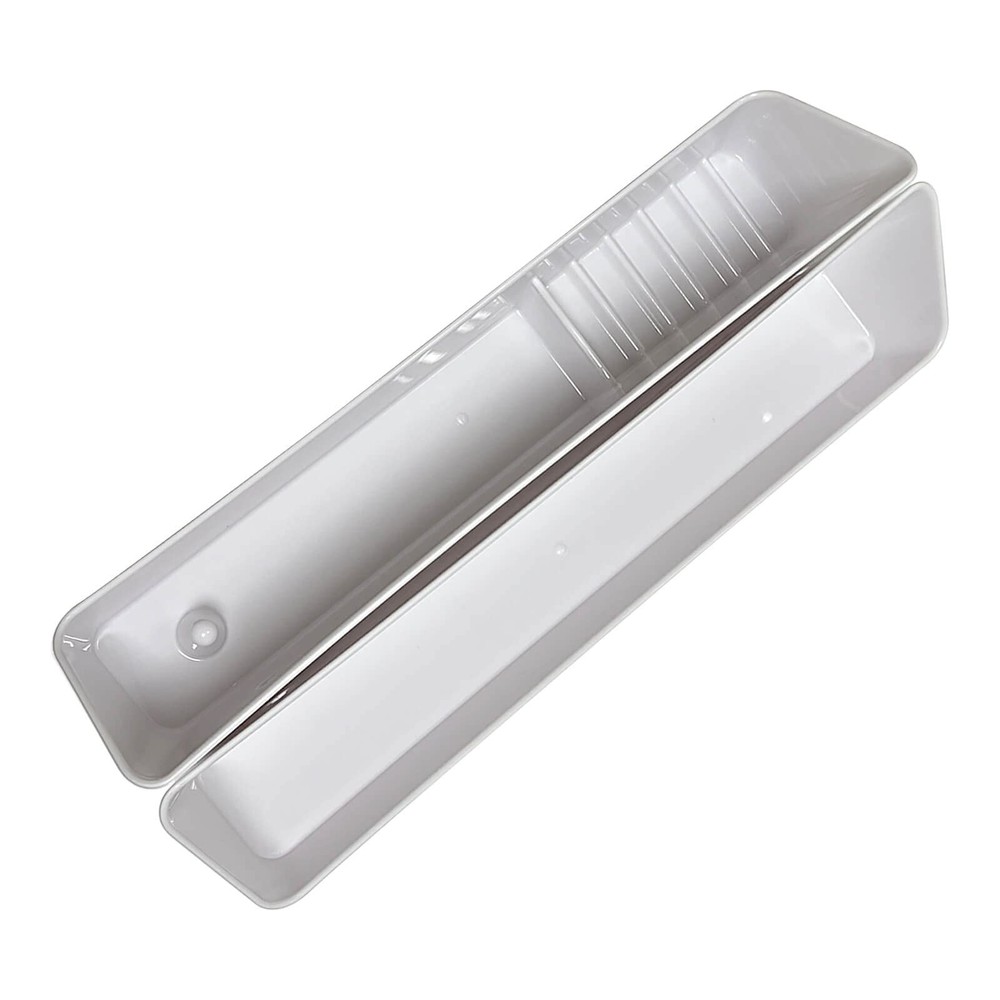 14 Kitchen Sink Front Tipout Accessory Trays With Mounting Screws White 2 Pack
