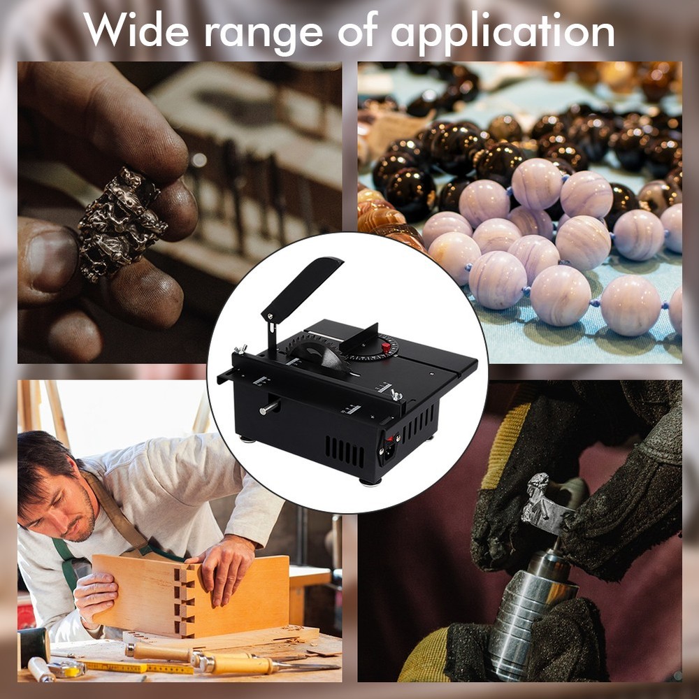 Mini Table Saw, Mini Table Saw for Crafts, Multi Functional Portable Adjustable