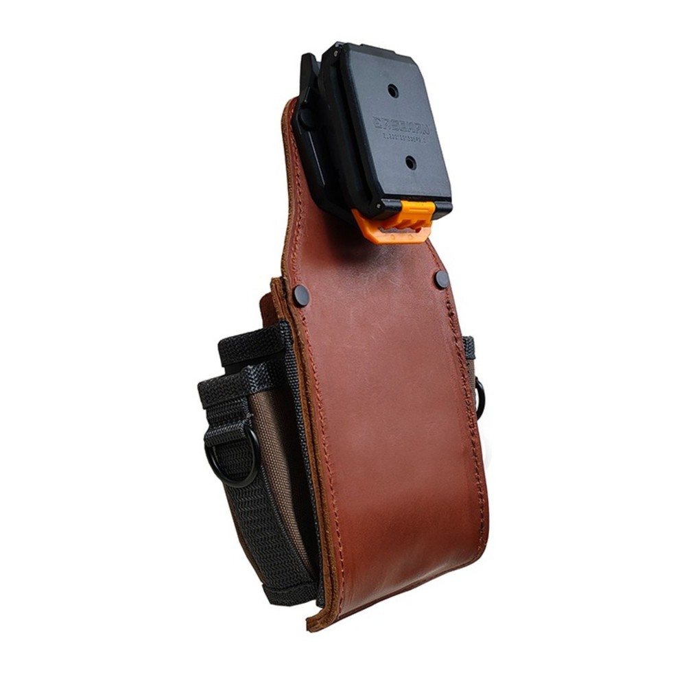 Compact Tool Pouch with Leather Pocket Pad