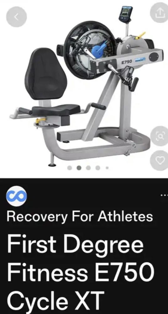 Fluid Exercise E750 Recumbent Cycle