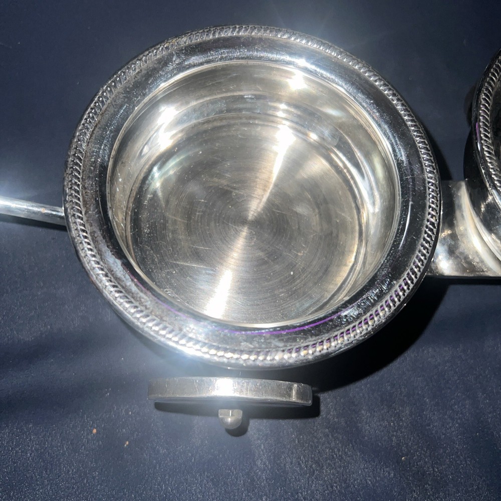 VINTAGE F.B. ROGERS SILVERPLATE "WAGON" Condiment Holder