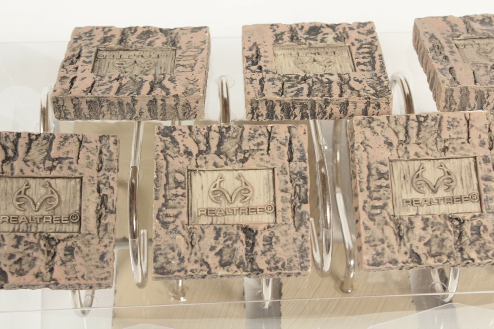 Realtree Shower Curtain Hooks Set of 12 Camo NEW