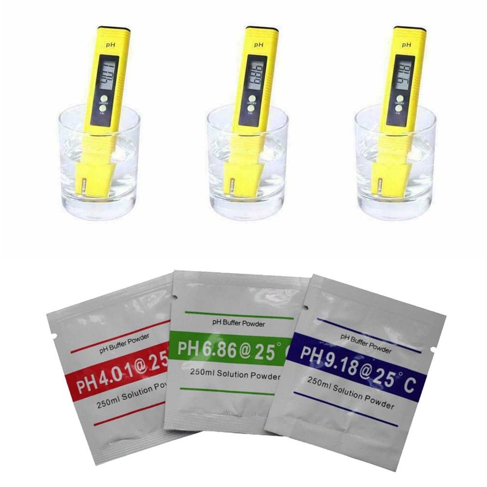 15 PC PH BUFFER SOLUTION POWDER PRECISE CALIBRATION - pH 4.01 / 6.86 / 9.18 USh3
