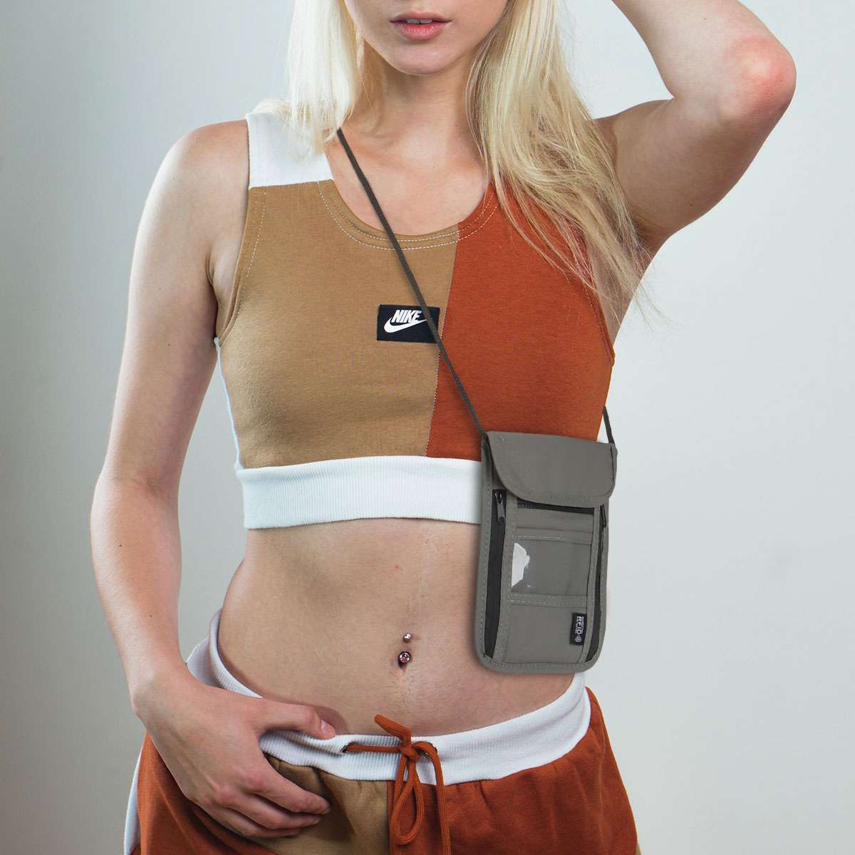 RFID Blocking Passport Holder Travel Wallet Bag Security Neck Pouch Anti-theft