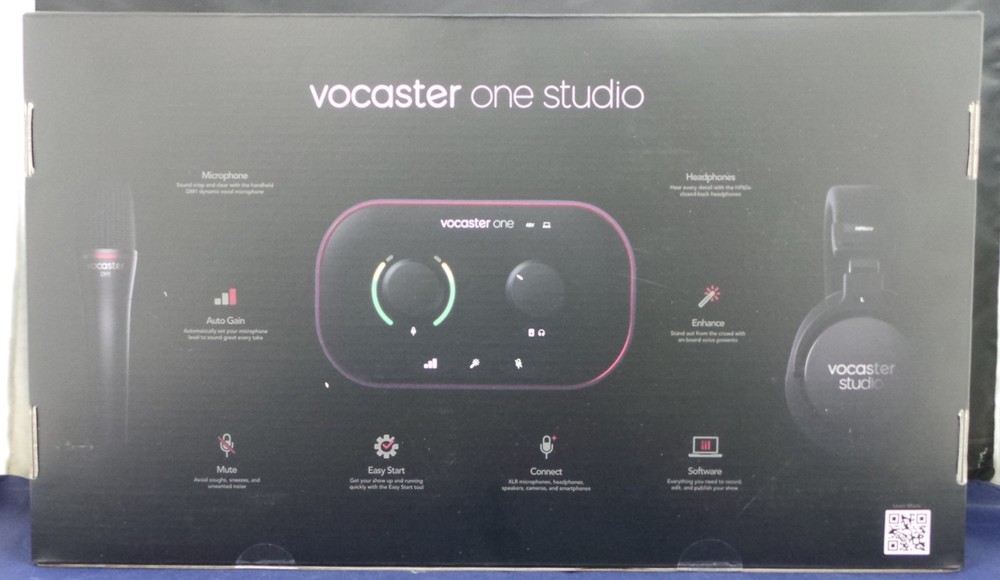 Focusrite Vocaster One Studio USB-C Podcasting Audio Interface Bundle BRAND NEW