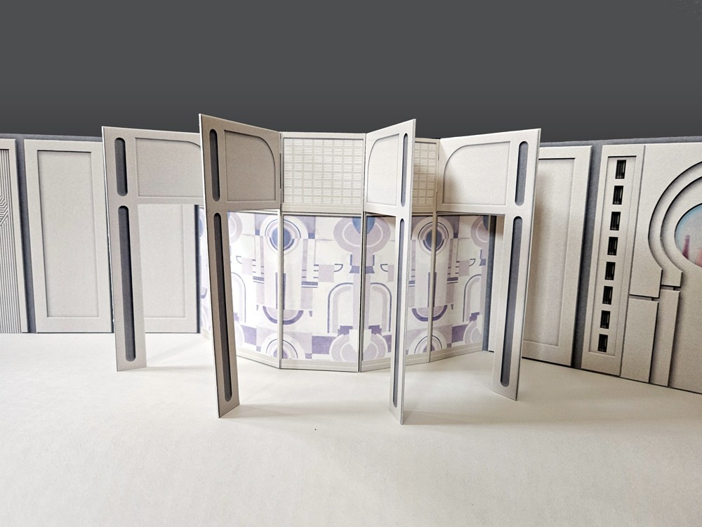 3.75" Cloud City Long Hallway Backdrop Star Wars Hasbro Kenner Ships Free