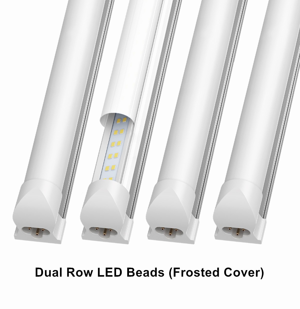 ETL T8 LED Shop Light Fixture 2FT 3FT 4FT 5FT 6FT 8FT 5000K 6000K Linkable Bulbs