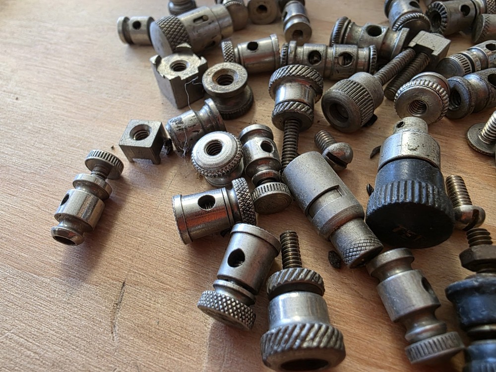 Vintage Speaker Push Connectors And Screw Down Lot Old